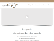 Tablet Screenshot of prelogopedie.nl